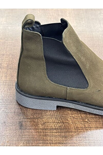 Greyybull Shoes deri erkek nubuk bot