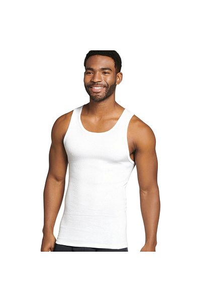 JOCKEY Durable Cotton Jockey A-Shirt Tank for Men - 100% Cotton, 3' Pack