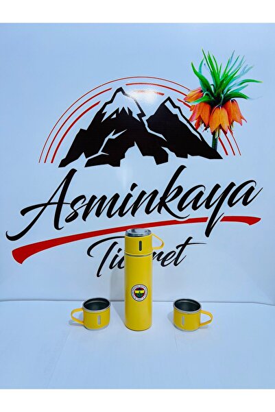 NOVİ Paslanmaz Çelik 3 Bardaklı Vakumlu Taraftar Termos Set