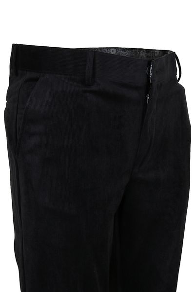 Modarar Ανδρικό παντελόνι Corduroy Normal Cut Μαύρο RAR01277