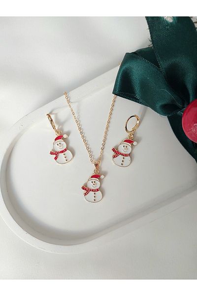 Alexis Carrel New Year Christmas Themed Necklace and Earring Set