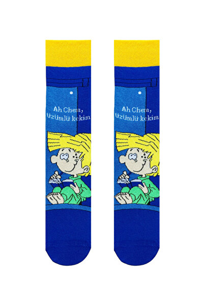 ZEYZEY MONKEY Have Love in Her Socks Special Lover Combination Set of 2 Character Patterned Socks for Couples