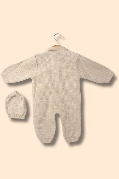 lillia kids Unisex Baby Girl Baby Boy Knitted Knitwear 100% Cotton Newborn Romper Set