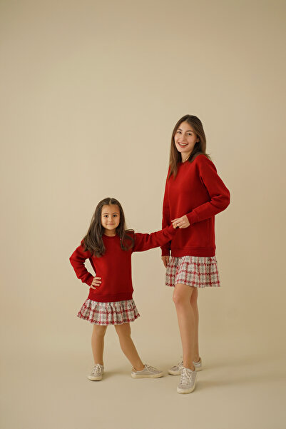 EYLÜL ELİF BUTİK Φόρεμα με φούτερ Mother Daughter (η μητέρα και το παιδί πωλούνται χωριστά)