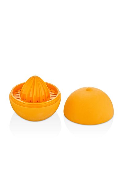 QLUX IDEAS Citrus Color Orange Shaped Lemon Squeezer