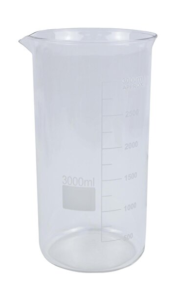 Edulab BEHERGLAS (3000 ml. Cam) UZUN FORM