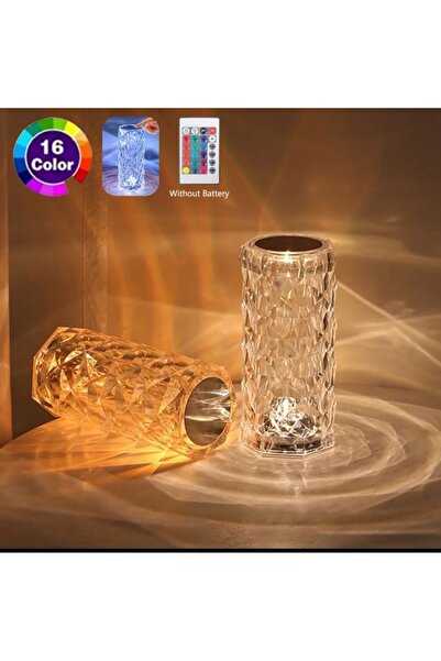 Genel Markalar kristal masa üstü lambasi, dokunmatik ve sarj edilebilir, kuma...
