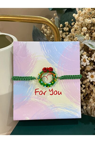FAYRA ACCESSORIES عيد الميلاد عيد الميلاد إكليل الزجاج مورانو سوار السنة الجد...