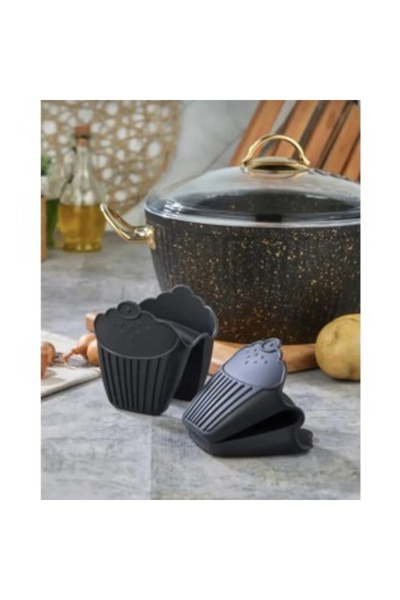 Alvin Mini cupcake desenli silikon fırın tutacağı 1 adet