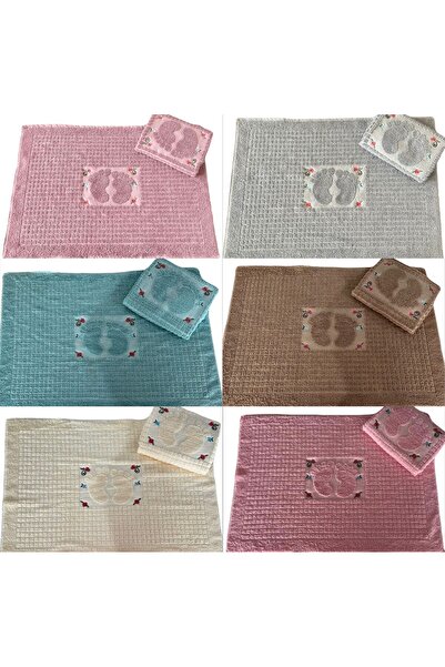 Marlenka Home Tex Marlenka Home Teks Κεντημένο πετσέτα ποδιών 6 τεμαχίων