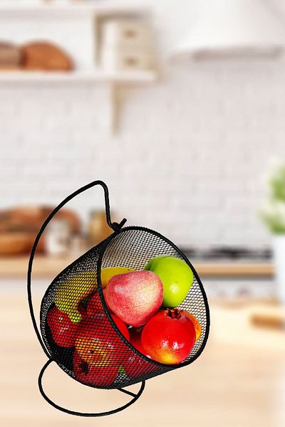 VENON Black HOME MANGO Hanging Basket with Foot - Multi-Purpose