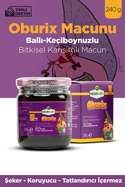 Mesirişifa Ballı Keçiboynuzlu Oburix Macun Bitkisel Karışım 240gr