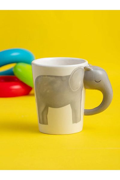LC Waikiki Ceramic Mug with Assorted Elephant Figure 392 ml