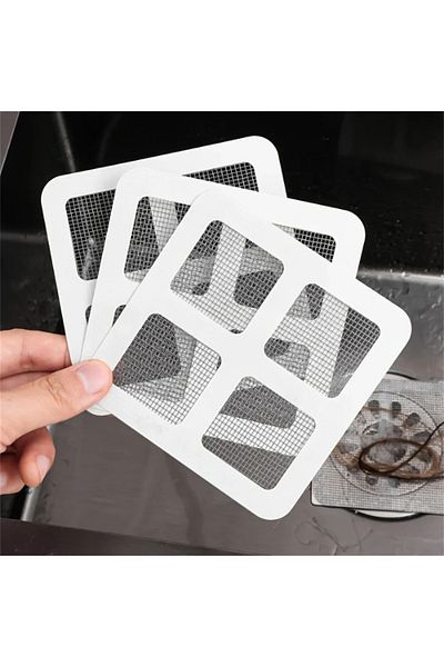 BirTıKHome 10 Pieces Bathroom Drain Strainer Hair Catcher Strainer Bath Shower Drain Anti-Clogging Strainer