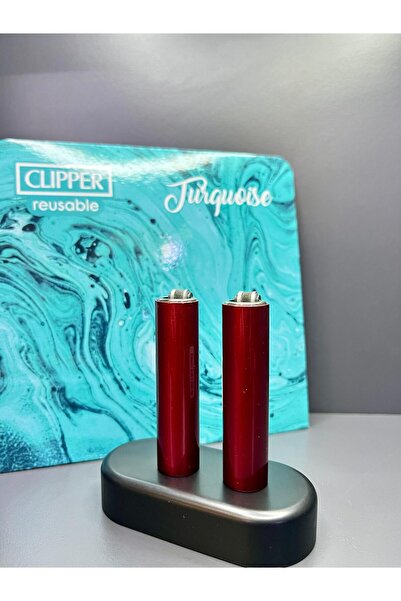Clipper Orijinal Metal Kılıflı Taşlı Ve Gazlı 2 Adet Clipper Çakmak