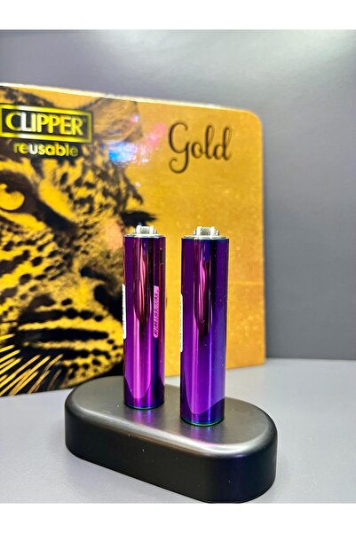 Clipper Orijinal Metal Kılıflı Taşlı Ve Gazlı 2 Adet Clipper Çakmak