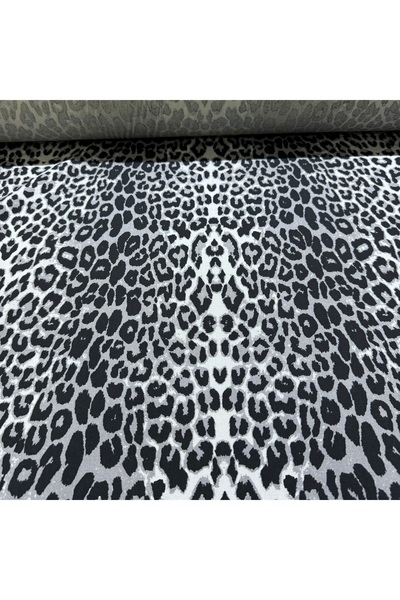 Yaren Ülker Pamuk Gabardin Kumaş Çift En %100 Pamuk Leopar Desenli