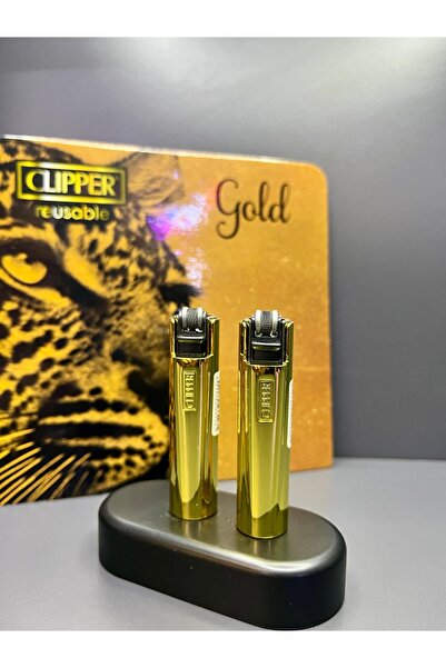 Clipper Orijinal Metal Kılıflı Taşlı Ve Gazlı 2 Adet Clipper Çakmak
