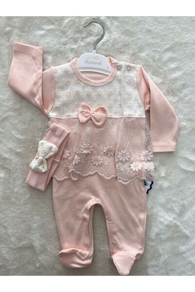 Annora Papatya Küpürlü Bandanalı Tulum