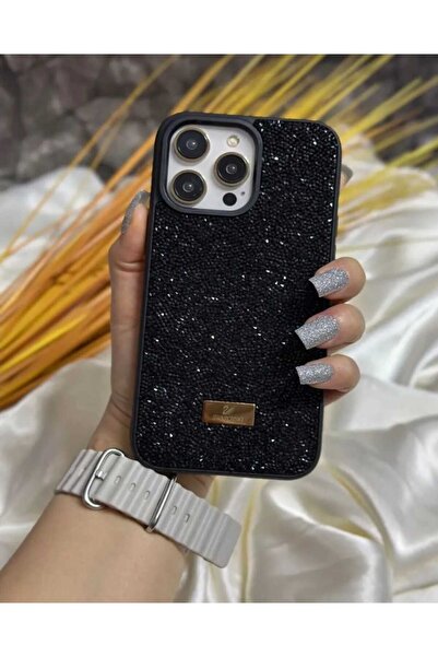 Tasarım Iphone 14 PRO Uyumlu Lux Premium Taşlı Kılıf