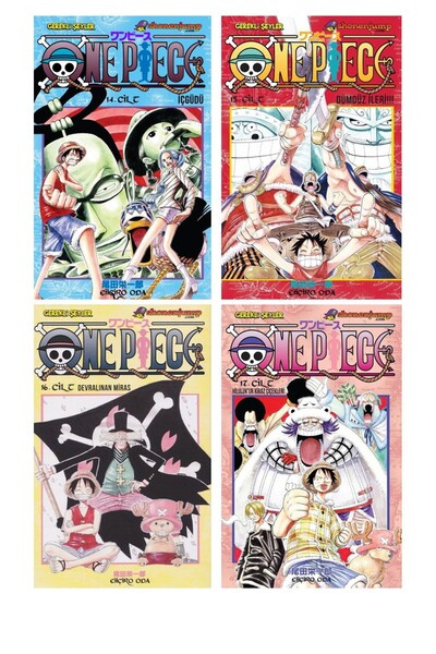 Gerekli Şeyler Yayıncılık One Piece 14-15-16-17 Manga Seti (4 KİTAP)