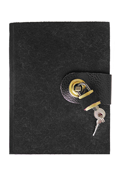 Notopelle Asma Kilitli Süet Deri Hatıra Defteri