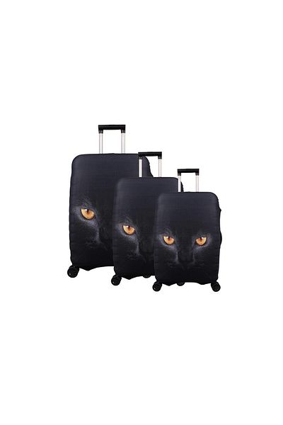 Bagacar Комплект куфари Cat от 3 части, колан за багаж от 3 части, етикет за багаж от 3 части