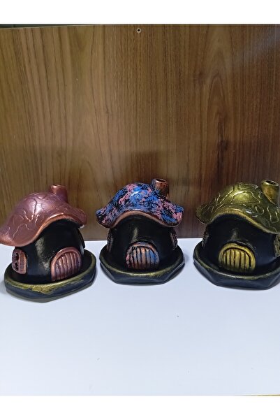 Genel Markalar Mantar Ev Konik Tütsülük (2 ADET) Buhurdanlık 10 Adet Tütsü He...