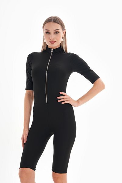 segiza Metall-Reißverschluss-Langarm-Overall-Badeanzug aus Lycra für den täglichen Gebrauch/Sport