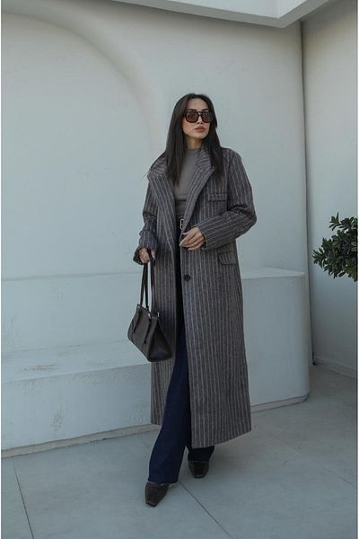 Havoş Παλτό Mink Frisco Striped Stamp