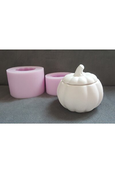 morlalem m Bal Kabağı Kabak Kutu Saksı Mumluk Silikon Kalıp K-836, Kokulu Taş Sabun Alçı Mum Kalıbı