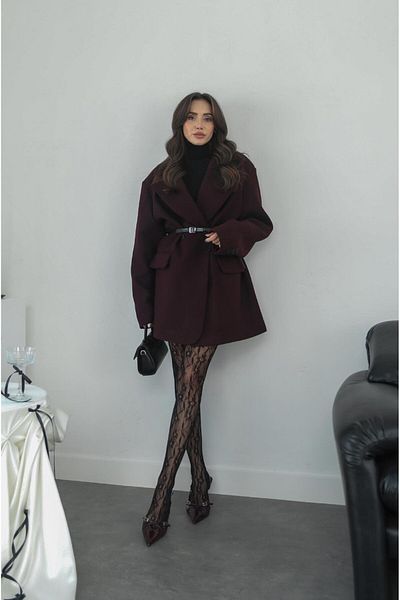 Havoş Jachetă Claret Red Glendale cu curea