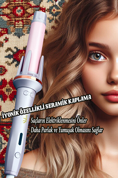 Shibowavy Otomatik Saç Maşası - Kalın Su Dalgası 32mm Extra Uzun Başlıklı