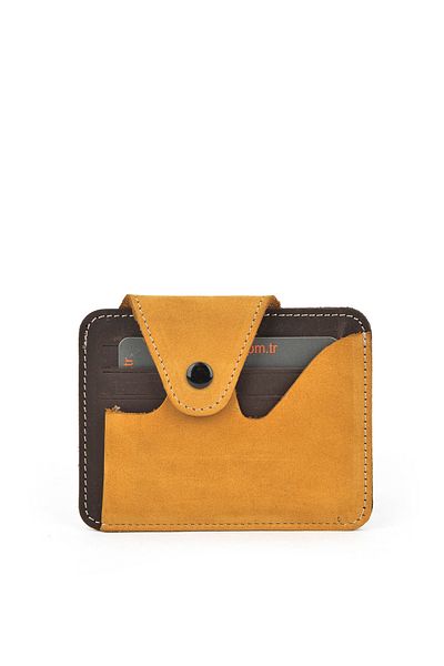 Ziya Мъжки портфейл от естествена кожа - 143445Z105 Тютюн