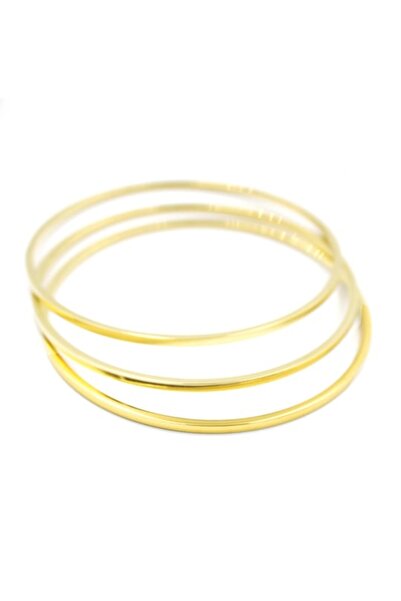 Genel Markalar Gold renkli 3'lü 65mm çelik ajda bilezik