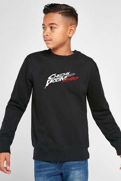 Tshirthane Детски суитшърт Stray Kids Chk Chk Boom Black 2ip