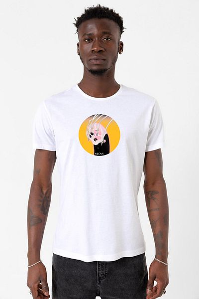 Tshirthane Ανδρικό μπλουζάκι ποδηλασίας Meovv Meow White