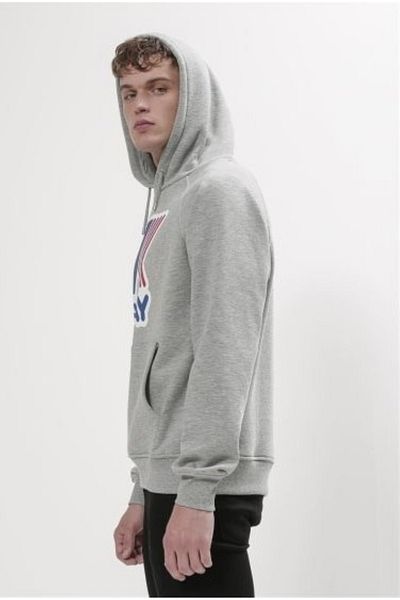 K-Way Sean French Terry Macro Logo Hooded Sweatshirt