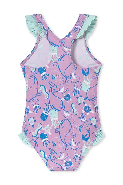 Schiesser Badeanzug Aqua Kids Girl Bade-anzug Schwimmen Bauchweg