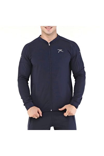 raru Full Zipper Top Ardon Navy Blue