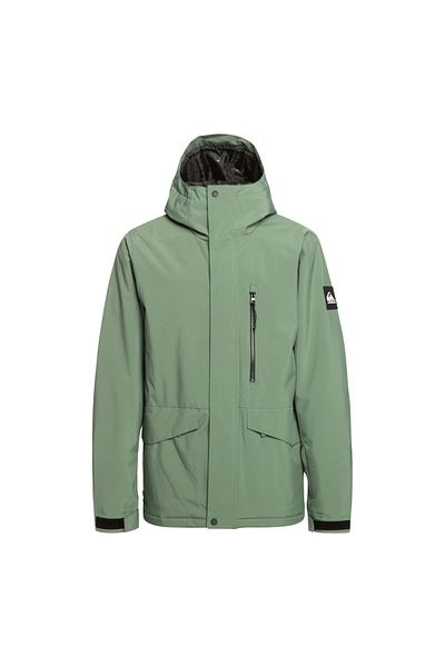 Quiksilver Mission Solid Jk Men's Green Snowboard Jacket Men's Snowboard Jacket