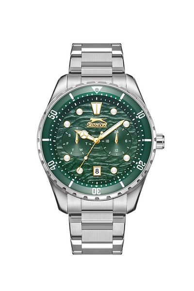 Slazenger Sl.09.2366.2.03 - 10 Atm Water Resistant, Steel Band Metalic Color Functional Ladies Watch