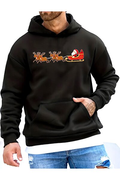 MODAVİBE Φούτερ με κουκούλα με θέμα τα Χριστούγεννα - Χιονάνθρωπος, με σχέδιο...