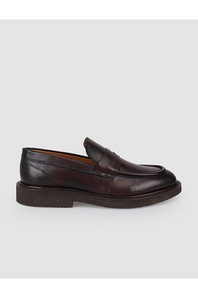Cabani 100% Genuine Leather Brown Men's Classic Shoes