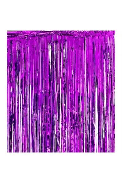 shop Glittering Wall and Door Curtain Purple Color