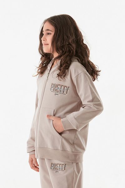 Fulla Moda Κείμενο εμπριμέ Jogger Girl's αθλητική φόρμα