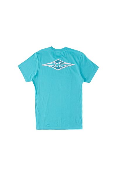 BİLLABONG Crayon Wave Ss Men's Blue T-Shirt Men T-Shirt Abyzt01697