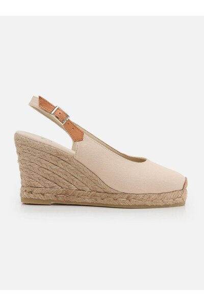 Su Espadril Pippa Ekru Kadın Dolgu Topuklu Espadril