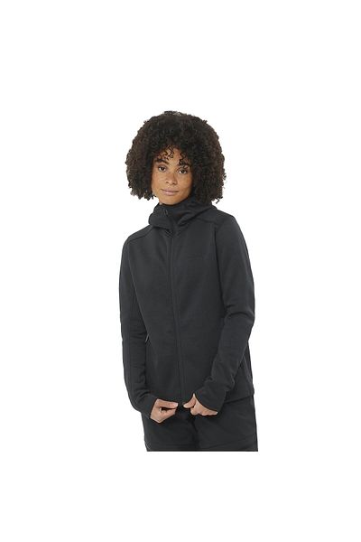 Salomon Sntial Midfleece Fz Hd Women's Black Fleece Women's Fleece Lc2293600