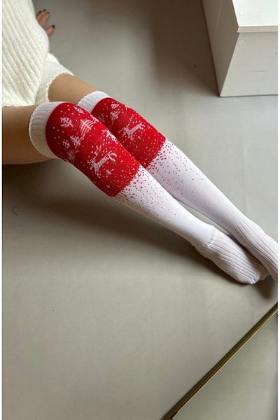 Yonca Butik New Year's Concept Knee-High Socks